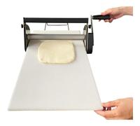 Máquina laminadora de masa, rodillo de repostería plegable manual de acero inoxidable con grosor ajustable de 0,5 a 17,5 mm para panadería, pizza, croissant, uso comercial y doméstico