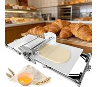 Máquina laminadora de masa y rodillo de pastelería, tablero laminador de 40 x 17.7 pulgadas, grosor ajustable de 0.08 a 1.2 pulgadas, laminado hacia adelante y hacia atrás, para croissant, pizza