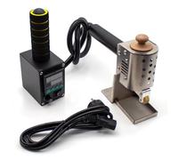 Máquina laminadora de pegamento termofusible manual, portátil, for encolar bolsas de cuero, con pantalla digital y control de temperatura, 200 W, 50 ml(10MM Roller)