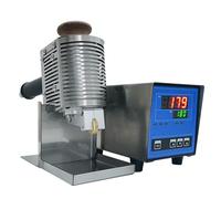 Máquina laminadora de pegamento termofusible, pequeña máquina portátil con rodillo de 10 mm, depósito de goma de 50/100 ml, pantalla digital con control de temperatura constan,100ML Glue Bucket