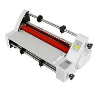 Máquina laminadora, laminadora de rodillos en caliente y frío, laminadora comercial para oficinas y presentaciones, prensa térmica de una o dos caras para cartón, PVC y pantallas digitales.