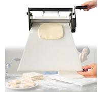 Máquina laminadora manual de laminación de masa, diseño compacto de acero inoxidable para preparación de corteza de pizza y dulce de azúcar