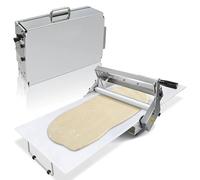 Máquina laminadora Manual de Masa, Plegable, con Grosor Ajustable para Pizzas, Croissants, Pasteles y Fondant, diseño Compacto de sobremesa.