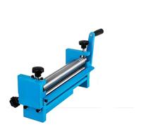 Máquina laminadora manual de placas, dobladora ajustable de 3 rodillos para fabricación de metal