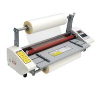 Máquina laminadora, Máquina laminadora en frío y Caliente, Laminadora A2+ de 4 Rodillos de una y Dos Caras, 0-180 ℃ Ajustada, Pantalla Digital LCD, para Uso Comercial en la Oficina Escolar