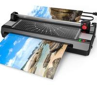 Máquina laminadora para A3/A4/A6, YE381 máquina de laminación térmica para uso doméstico y escolar con 50 bolsas, recortador de papel y redondeador de esquina