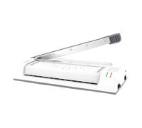 Máquina laminadora, Plastificadora fotográfica YE381C de calentamiento rápido, máquina laminadora con cuchilla for papel, for uso doméstico o de oficina, totalmente automática, for tamaños A3 y A4