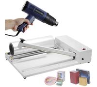 Máquina laminadora, selladora térmica profesional con pistola de aire caliente para el envasado de alimentos, libros y cajas.