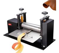 Máquina laminadora y plegadora de cuero, peladora eléctrica de 45 RPM, prensadora de cuero pequeña de escritorio, máquina peladora para cuero y papel, cortadora de patrones y estampado de moldes.