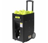 Máquina lanzadora automática de pelotas de tenis con velocidad, ángulo y rotación ajustables para práctica y entrenamiento en solitario