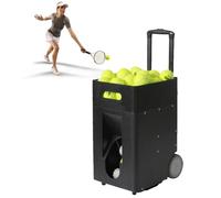 Máquina lanzadora de pelotas de tenis con control remoto y aplicación, entrenador inteligente portátil alimentado por pilas para práctica en solitario