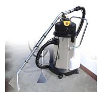 Máquina limpiadora de alfombras comercial, extractor de alfombras portátil para limpieza en seco y húmedo - Extractor de polvo de alta resistencia y máquina de limpieza móvil de 30 L/7,93 gal (40 L)