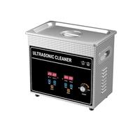 Máquina limpiadora de baño ultrasónico de 3,2 L y 180 W con ajuste de potencia, agua caliente, aceite de baño, boquilla, bujía, combustible pequeño.(CJ-020ST-180W,UK)