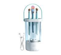 Máquina limpiadora de brochas de maquillaje eléctrica silenciosa, portátil, apta para viajes, uso doméstico, con diseño de bajo ruido, limpiador para mujeres