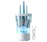 Máquina limpiadora de brochas de maquillaje, herramienta de maquillaje portátil, herramienta de limpieza automática de sombra de ojos, para novia, esposa, amiga, hija, familia, amigos, compañeros de