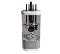 Máquina limpiadora de brochas de maquillaje, máquina limpiadora de brochas de maquillaje giratoria eléctrica, herramienta de limpieza pequeña y portátil para brochas de sombra de ojos, brochas de