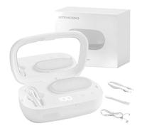 Máquina limpiadora de lentes de contacto, portátil, ultrasónica, limpieza de lentes de contacto con 4 modos de temporización, cargador USB, eliminación de ajuste, lente suave, lente dura, lente de