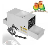 Máquina limpiadora de semillas para pájaros, divisor de cáscara soplada con ventilador de velocidad ajustable, separador de granos de acero inoxidable para mijo, granos varios, semillas de melón