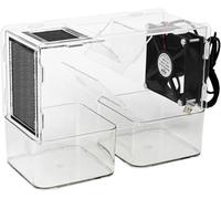 Máquina limpiadora de semillas y granos para pájaros con velocidad de ventilador ajustable, 2 graneros, diseño acrílico transparente para mijo y arroz