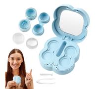 Máquina limpiadora ultrasónica de lentes, máquina ultrasónica de cuidado diario de lentes, limpiador inteligente de cuidado diario, solución impermeable, estuche de remojo para hombres y