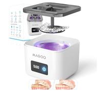 Máquina limpiadora ultrasónica de retenedores, limpiador de dentaduras dentales, limpiador dental y de joyas todo en uno para alineadores, protectores nocturnos, dentaduras postizas, aparatos