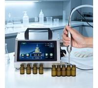 Máquina llenadora automática de botellas de perfume de 50 W, acero inoxidable, control de motor paso a paso, agujas de 1,5/2,4/4 mm, 140 ml/min, for contenedores pequeños