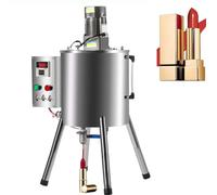 Máquina llenadora de pasta manual de 15 litros con tolva mezcladora - Llenadora de botellas de acero inoxidable para pasta de dientes, cosméticos, salsa de chile, mostaza, crema, miel, champú