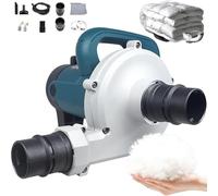 Máquina llenadora de plumón eléctrica, alta potencia 3280W con función de succión y soplado, aspiradora de doble propósito de soplado/succión for centro comercial.(10M Pipe)