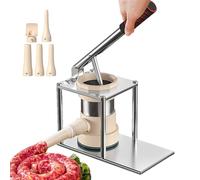 Máquina llenadora de salchichas, máquina de embutidos resistente, relleno de salchichas de acero inoxidable, relleno manual de salchichas, máquina de relleno de carne para uso doméstico y comercial