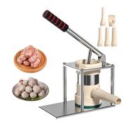 Máquina llenadora de salchichas, máquina de llenado de salchichas de grado, llenadora manual de carne, máquina de salchichas de alta capacidad con velocidad ajustable, portátil para hacer salchichas