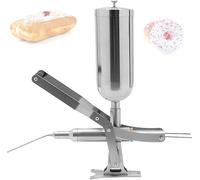 Máquina llenadora manual de donas con tubos de llenado cortos para panaderías y camiones de alimentos, perfecta para una producción eficiente de postres y soluciones de horneado