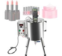 Máquina llenadora y mezcladora acero inoxidable 15 L/30 L, llenadora de lápiz labial líquido, velocidad de llenado 20 a 45 botellas/min, para disolver y llenar cremas y líquidos.,30L