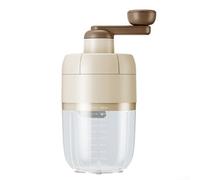 Máquina manual de acero inoxidable, perfecta para triturar hielo y hacer dulces helados de verano (beige)