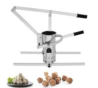 Máquina manual de albóndigas, acero inoxidable, altura ajustable para bolas de cerdo, carne de res, pescado, restaurante, cantina, tienda de alimentos