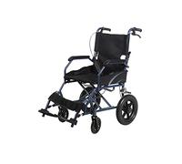 Máquina manual de desplazamiento de silla de ruedas móvil cómoda para exteriores de aleación de aluminio, máquina de desplazamiento de silla de ruedas móvil cómoda y ligera para transporte plegable a