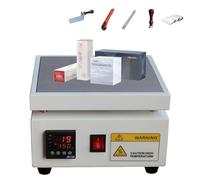 Máquina manual de envoltura de celofán de alta on control de temperatura PID, selladora térmica de 0 a 300 ℃ para uso de escritorio, envolvedora retráctil ideal para embalaje (20 x 20 cm