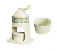 Máquina manual de hielo afeitado trituradora de hielo con manivela de manivela, diseño compacto y portátil para batidos, cócteles, postres, camping, viajes, picnic, uso fácil de operar, máquina de