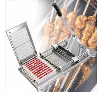 Máquina manual de kebab de acero inoxidable, brocheta multifunción para reuniones familiares, fiestas y mucho más