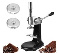 Máquina Manual de Manipulación Café Expreso, Prensa Granos Café Acero Inoxidable, Herramienta Manipulación Cuantitativa Barista Profesional con 2 Bases Apisonamiento, Para Uso Comercial en el Hogar