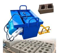 Máquina manual de moldes de ladrillos, formación rápida de 45 segundos y 30 ladrillos/hora, tecnología de vibración para moldes personalizables