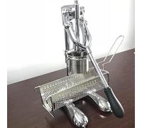 Máquina manual de patatas fritas | Extrusora de patatas de acero inoxidable para papas fritas súper largas | Prensa comercial para patatas fritas y masa