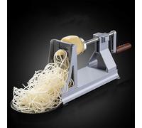 Máquina manual de patatas trituradas con 3 cuchillas y mango cómodo, dispositivo de bloqueo antideslizante para cortar verduras y frutas