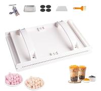 Máquina manual de perlas de tapioca con extrusora y bandeja de recogida para tiendas de té con leche y cocinas domésticas