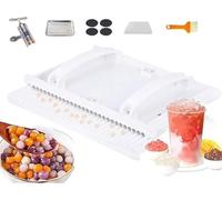 Máquina manual de perlas de tapioca, herramienta de formación de bolas de taro y yuca, tabla de frotar de mano para cocina, tienda de té con leche y tienda de postres