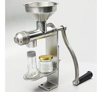 Máquina manual de prensa de aceite para nueces y semillas, herramienta de extracción de acero inoxidable, extracción eficiente de aceites esenciales de maní, sésamo, colza y aceites esenciales