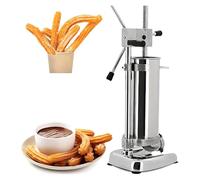 Máquina manual de preparación de churro, máquina de llenado de churro, máquina comercial para la producción de donuts y churros españoles, manual 3L, 5 tipos de moldes