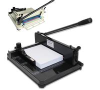 máquina manual de puntuación y encolado de papel, Cortador de papel con capacidad for 400 hojas, varios tamaños, cuchilla multicolor, abrazadera de bloqueo(Black,A3)