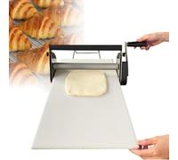 Máquina manual de rodillo de masa, laminadora de masa plegable, grosor ajustable de 0,5 a 27 mm para hacer masa de pizza y corteza de dulce de azúcar