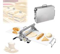 Máquina manual de rodillo de masa, tablero laminador de grosor ajustable para pizza, cruasanes, pastelería