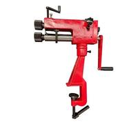 Máquina manual de rodillos de cuentas, formador de chapa de 0,8 mm con garganta de 7 pulgadas y 6 troqueles for engarzar bridas